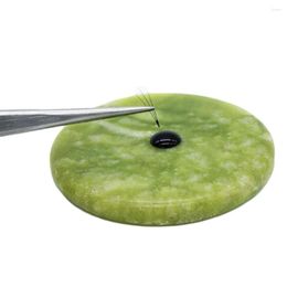 Faux cils 10 pièces vert rond pierre de Jade Extension de cils colle adhésif support de palette faux cils outil de maquillage