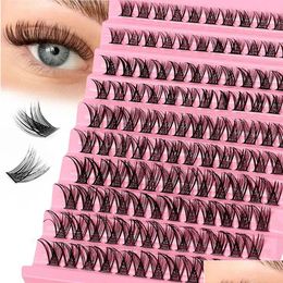 Faux cils 120pcs cluster lashs naturels look vaporeux individus d curl extensions de cils duvet drop livraison santé beauté makeu otf83