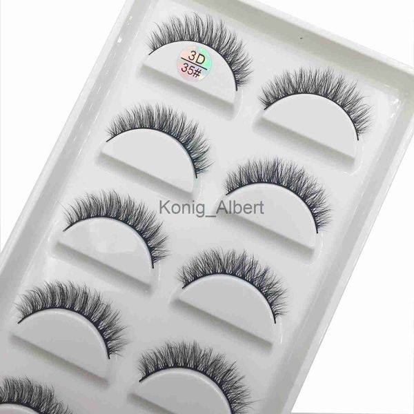 Faux cils 15 styles 5 paires de cils 3D naturels faux cils épais faux vison cils doux faux cils maquillage vaporeux Cilios x0823