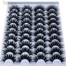 Faux cils 20 paires de cils de vison 3D 18-25 mm