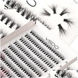 Faux Cils 200 Bundles Extension de Cils 10 Rangées 3D Vison Volume Russe Cils 30D Cluster Individuel Cilia Outil De Maquillage Drop De Dhnip