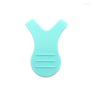 Faux cils 2023 vert menthe Y forme brosse 2 différentes têtes de nettoyage en plastique doux Mini cils jetables nettoyer