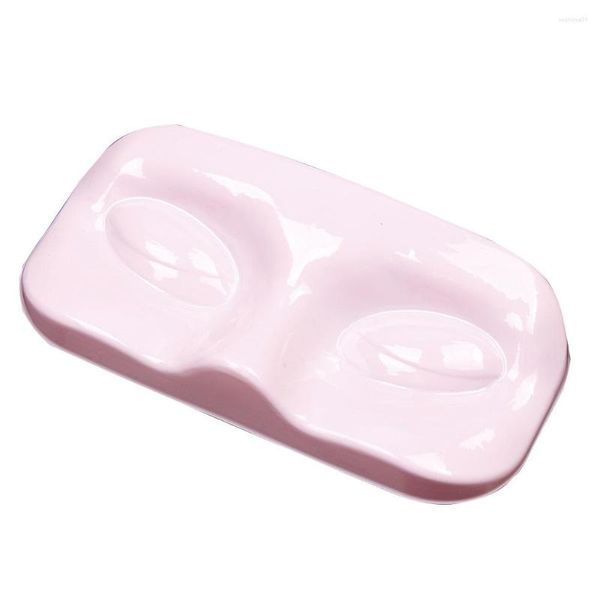 Pestañas postizas 20 unids/pack accesorio en blanco forma de cara protector de maquillaje engrosado soporte de exhibición embalaje PVC pestañas bandejas herramientas