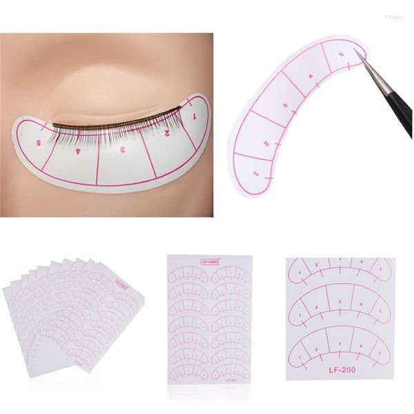 Faux cils 21 paires/paquet 3D cils sous les coussinets pour les yeux Extension de cils patchs en papier conseils autocollants enveloppes outils de maquillage