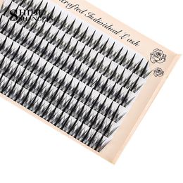 Faux Cils 246 Bundles Maquillage Professionnel Cils Individuels Cluster Spikes Lash Wispy Premade Russe Naturel Fluffy 230821