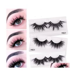 Valse wimpers 25 mm 5d nerts dik crisscross wreedheid volume lash zachte grote dramatische FL oog wimpers make -upgereedschap drop levering gezondheid b dh1ro