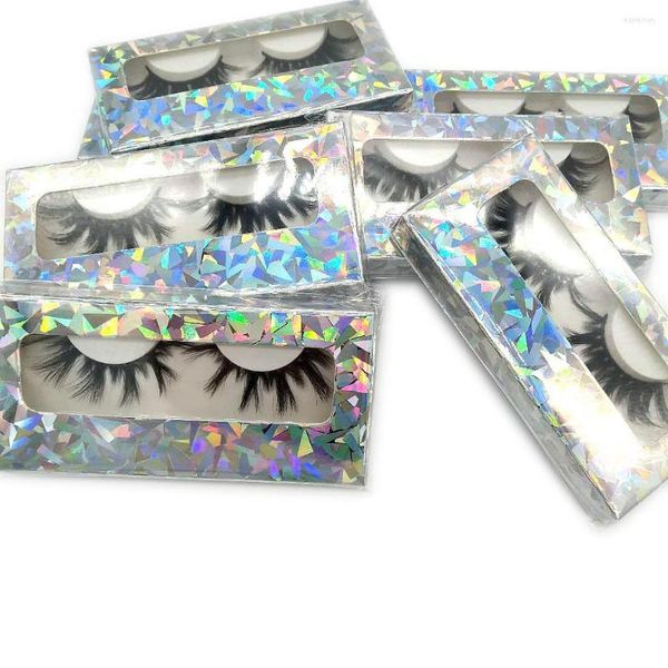 Pestañas postizas 25mm Mink Eyelash Sexy Wispy Strips 5d 6d 2022 Moda Venta al por mayor Pestañas suaves con embalaje de papel