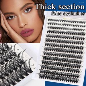 Faux cils 280 grappes mix taille C / D Curl Manga Lash Natural Individual Cluster DIY Extensions de cils Kit Cosplay