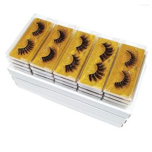 Valse Wimpers 30 Paar Faux Nertsen Bulk Pluizige Piekerige Natuurlijke Lange Make-Up Fake Lash 3d Wimpers Pack