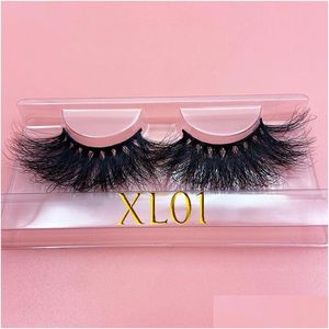 Faux cils 30 mm vison durables cils volume dramatique volume lash pour maquillage extra épais long 3d cruauté - gouttes