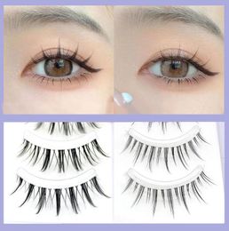 Faux cils 35 paires Manga Lash Little Devil Anime Cosplay Natural Wispy Fairy Cross Korean japonais Extensions de cils Make9107272