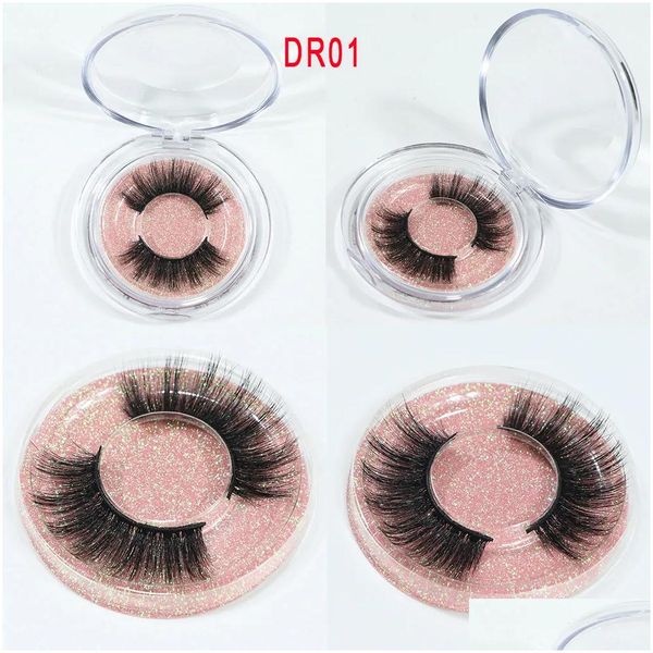 Faux Cils 3D Vison Cils Extensions De Cils Naturels Artificiels Pour Le Maquillage Logo Drop Livraison Santé Beauté Yeux Dhpkz