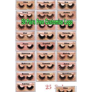 Valse wimpers 3D Nertsenwimpers Groothandel Natuurlijke valse wimpers Zachte make-up Verlenging Make-up Fake Eye-serie Drop Delivery Gezondheid Be Dhdpr