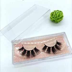 False wimpers 3D Mink Lashes Make -up extensie Real Big Dramatic Volume Strip Dikke wimper Soft D040