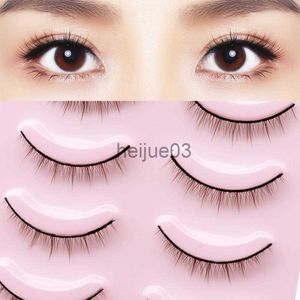 Pestañas postizas, 5 pares de pestañas postizas, extensión de efecto 3D, tallos cortos hechos a mano, maquillaje, pestañas suaves gruesas naturales para niña x0630