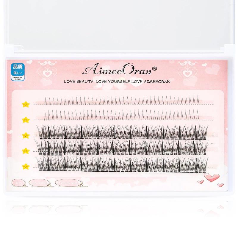 Faux cils 5 rangées cils inférieurs diy extensions de cils individuels sous un court métrage naturel inférieur