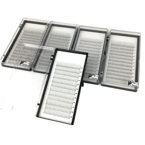 Pestañas postizas 5 bandejas/lote tallo largo volumen ruso de alta calidad pestañas de visón sintético extensiones de pestañas 3D hechas a mano ventiladores prefabricados individuales naturales 231018