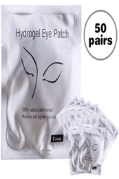 Faux cils 50 Pares Patches pour les yeux sous Pads Extension de cils Eyepads Autocollant Greffing Lash Supplies Tools4754678