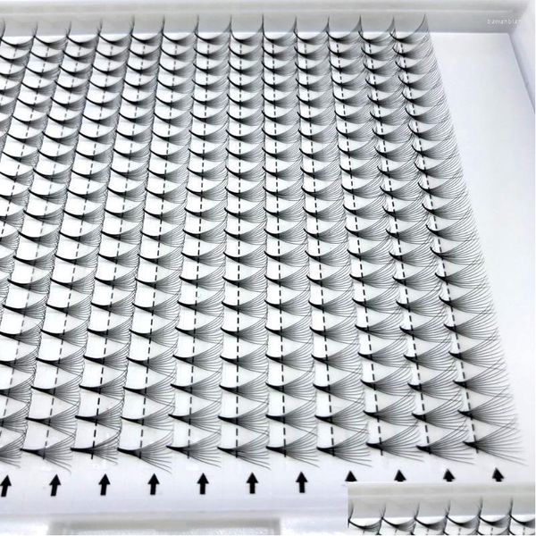 Faux de cils 6d 10d 20d lash prémade les ventilateurs de volume russe net tige de la tige mince de base étroite d'extensions de cils