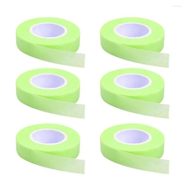 Faux Cils 6rolls Professionnel Non Tissé Tissu Adhésif Maquillage Respirant Sous Les Yeux Extension De Cils Bande Patch Doux Salon À La Maison