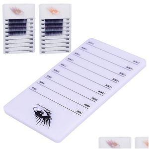 Valse Wimpers 7-14Mm 8-15Mm Wimpers Individuele Tablet Make-up Tool Palet Wimper Pad Lash Extension Lijm Pallethouder kaart Drop Del Otgpb