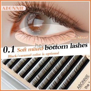 Faux Cils Abonnie Bas Brun Cils Inférieurs 5mm 6mm 7mm Court Vison Synthétique Extension de Cils Individuels Sourcils Inférieurs Maquillage x0802