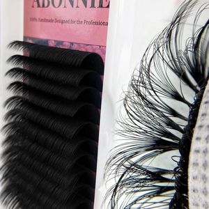 False wimpers Abonnie Easy Fan Lashes Extension DIY 2D/3D/4D/10D Cashmere Matte Mink Blooming Eyelash Super Long Makeup Lash