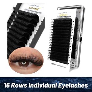 False wimpers Abonnie Private Label Clasic Lashes Extensions Mix Trade 8-17mm Mat Volume Wimelash ExtensionFalse