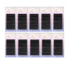 Faux-cils AGUUD 10 plateaux Extensions de cils plats mats Ellipse cachemire cils pointes fendues Volume vison individuel fournitures plus douces