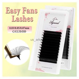 False wimpers Aguud Easy Fan Faux Mink Volume wimpers Extensions Cashmere Lash Extensions Wispy Auto Fan Easy Fanning Volume Lashes Leveringen HKD230817