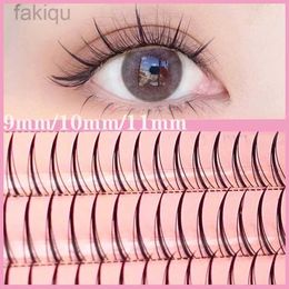 Faux cils anlinnet maquillage professionnel en forme de a / m cluster de cils personnels spiral wispy préfabriqué russe naturel moelleux faux cils d240508