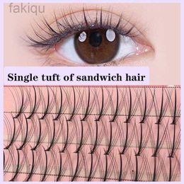 Faux cils Anlinnet Professional Makeup 60 Clusters Clusters Personal Cluster Eyelles Cluster M Sand Cils de sable GRAFFITI FAUX CELLES CELES D240508