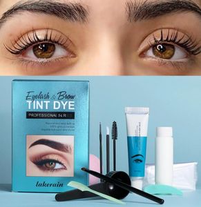 Valse Wimpers Zwart Kastanje Bruin Wenkbrauw Lash Tint Kit Kleurstof Baard Snor Haar Pasta Natuurlijke Make-up Schoonheid Set7970654