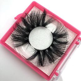 Faux cils Buzzme Volume 3D Real Mink Lashes 25mm Dramatic Crossing Eyelash Makeup Extension