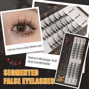 False wimpers Cluster Lashes Extensions Cos cartoon gesegmenteerde bundels pluizige individuele wimperverlenging Makeupfalse