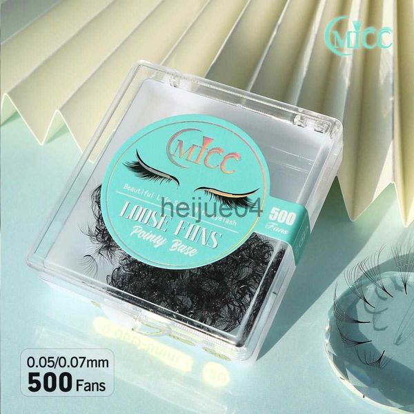 Faux cils Cmicc Lashes Livraison gratuite Base pointue coréenne Cils manga en vrac Sharp Thin Loose Fans Promade Volume Fans Extensions de cils x0802