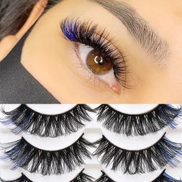 Faux Cils Colorés Lash est DD Naturel Longue Fête Colorée pour Cosplay Halloween Volume Cils Extension Épais Ombre À Paupières 231013