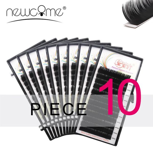 Faux-cils COME 10 étuis toutes tailles Extensions de cils cils doux BCD Curl corée soie individuel faux faux cils outils de maquillage 231012