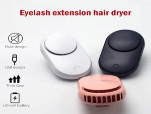 Valse wimpers Dedicated Dryer Dryer Portable USB Eyelash Fan Eye Lashes Extension Mascara Lijm Fast Dry Blower Geplant 201058