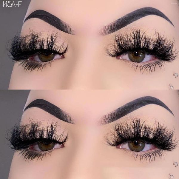 Faux cils profonds d curl 25 mm volume russe Volume complet de la bande de vison lashs lashes3d vendeur en gros 25 mm