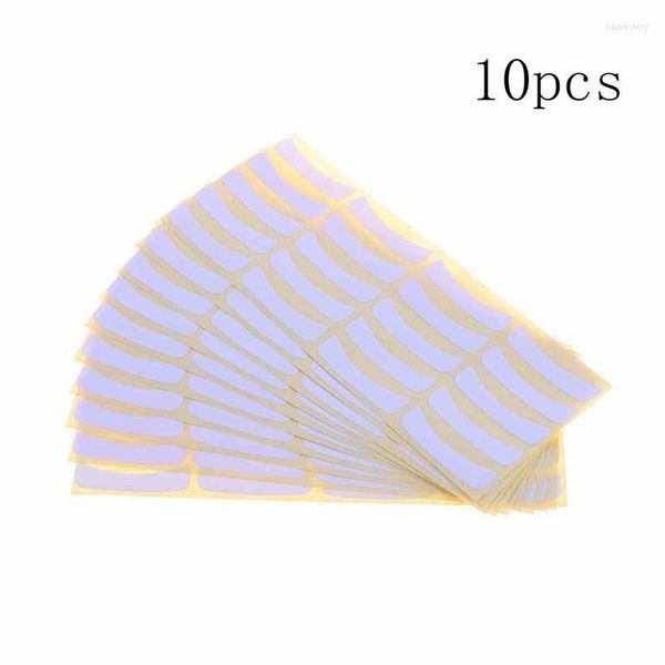 Pestañas postizas parche desechable para extensión de pestañas, 10 hojas/100 pares de ojos de papel debajo de la almohadilla, parches de extensión de pestañas, envoltura adhesiva para puntas