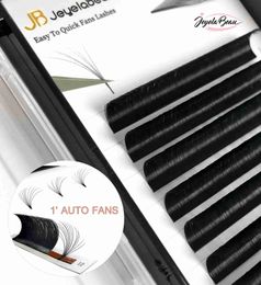 False wimpers Diy Natural Easy Fan Lashes Faux Mink Fast Fanning Volume Wimel Extensions Auto Bloei Rapid Blooming False Lashes Tools HKD230817