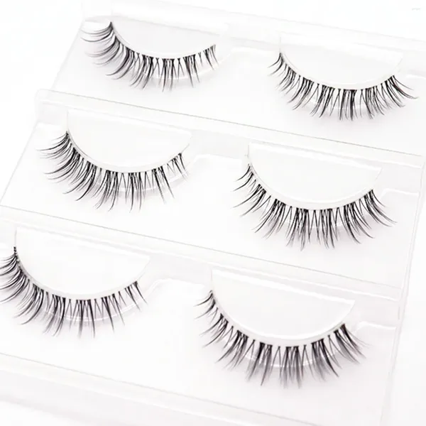 Faux cils maquillage des yeux fausses doux confortables sans cils d'irritation pour le maquillage de fête d'anniversaire nécessité