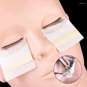 Faux cils dissolvant de colle pour cils papier non pelucheux tampons de coton cils greffage Non-tissé greffé pour le maquillage des yeux