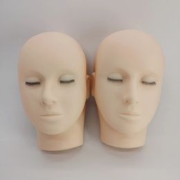 Valse wimpers Valse wimperverlenging Training Mannequin-hoofd Lash Mannequin-hoofd Platte pop-gezichtshoofd Manakin-oogleden voor wimperoefening 231031