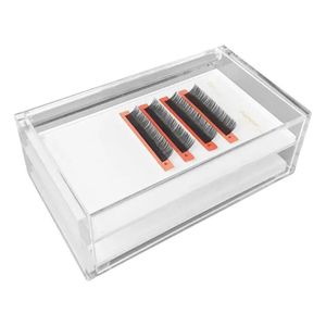 Boîte de rangement pour faux cils | Boîte de rangement pour faux cils | Porte-cils en palette acrylique | Étui de rangement transparent pour faux cils, boîte de rangement de maquillage cosmétique pour Gr 231031