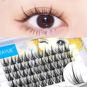 Faux de cils Fan Manga Lash Korean Makeup for Women Lash Extension Cosplay Beauty Eyelash Clusters