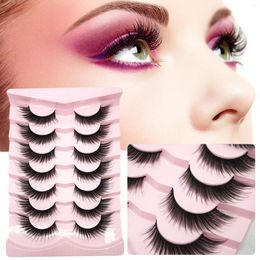 Pestañas postizas Fluffy Wispy's Eye Lashes 3D Curl Volumen Tira gruesa y rizada para maquillaje DIY en casa PR Venta