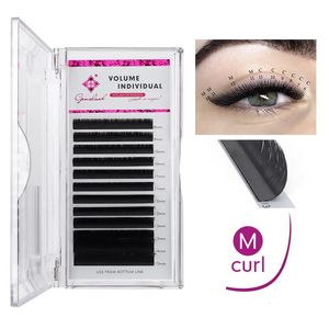 Valse wimpers GENIELASH M Curl Wimperverlenging 007010 815 mm Gemengd Individueel Nertsenvolume Wimperextensions Natuurlijke Cilios 12 rijen 231020