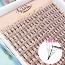 Fanezas de pestañas Diosas Volumen de volumen prefabricado Wispy 9d 13d Extensión de pestañas individuales Pointy STEM 320 Faux Mink Prepaded Russian 230815